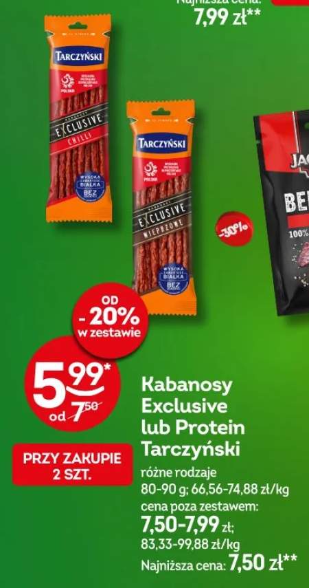 Kabanosy Exclusive różne rodzaje