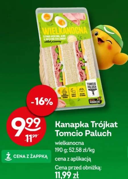 Kanapka Trójkąt wielkanocna