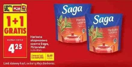 Herbata ekspresowa czarna Saga