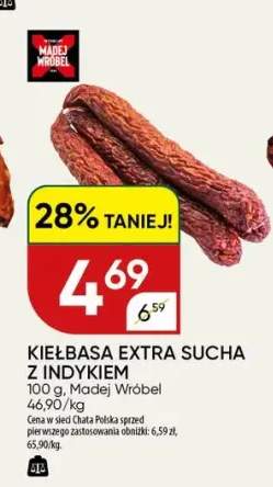 Kiełbasa extra sucha z indykiem