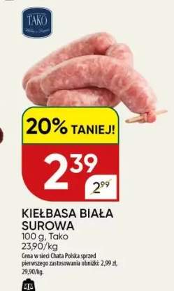 Kiełbasa biała surowa