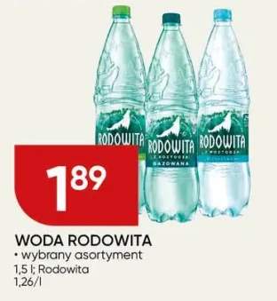 Woda rodowita wybrany asortyment