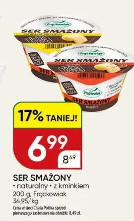 Ser smażony naturalny z kminkiem