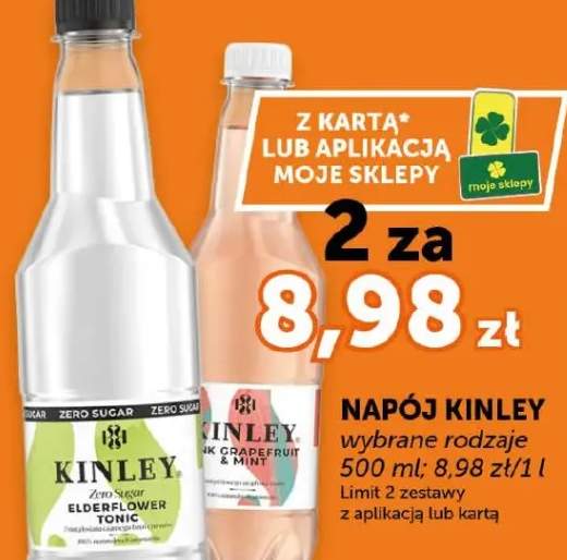 Napój Kinley wybrane rodzaje