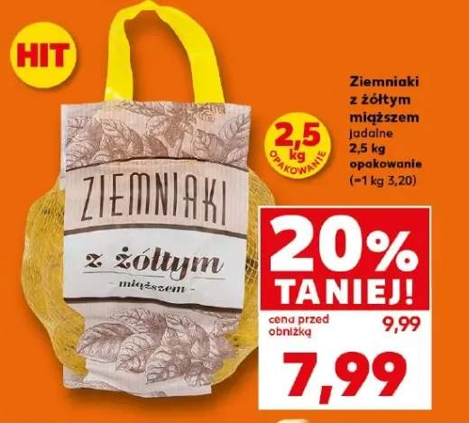 Ziemniaki z żółtym miąższem jadalne