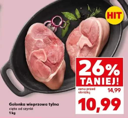 Golonka wieprzowa tylna cięta od szynki