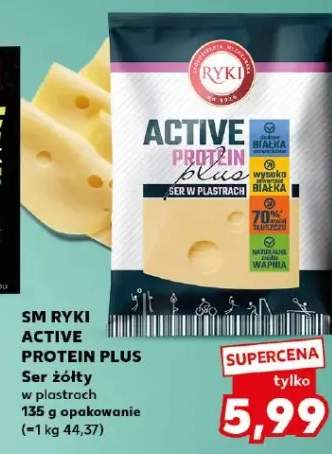 Ser żółty w plastrach 135g opakowanie