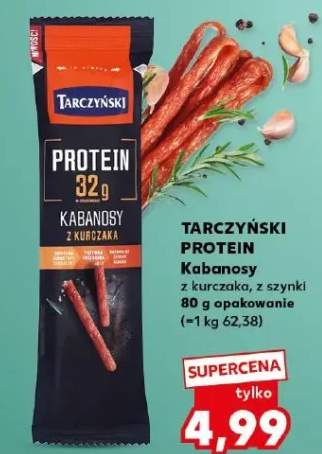 Kabanosy z kurczaka, z szynki 80g opakowanie