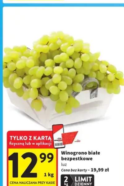 Winogrono białe bezpestkowe