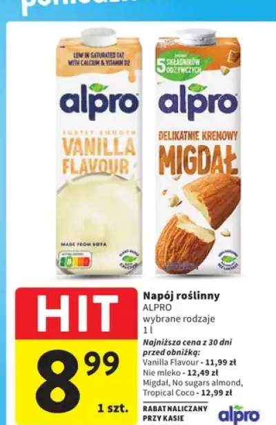 Napój roślinny wybrane rodzaje