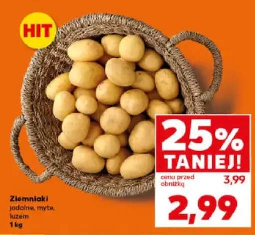 Ziemniaki jadalne, myte, luzem