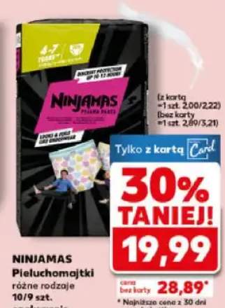 Pieluchomajtki różne rodzaje 10/9szt. opakowanie