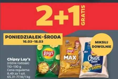 Chipsy Lay's (różne rodzaje)