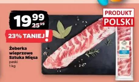 Żeberka wieprzowe Sztuka Mięsa paski