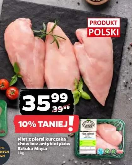 Filet z piersi kurczaka chów bez antybiotyków Sztuka Mięsa