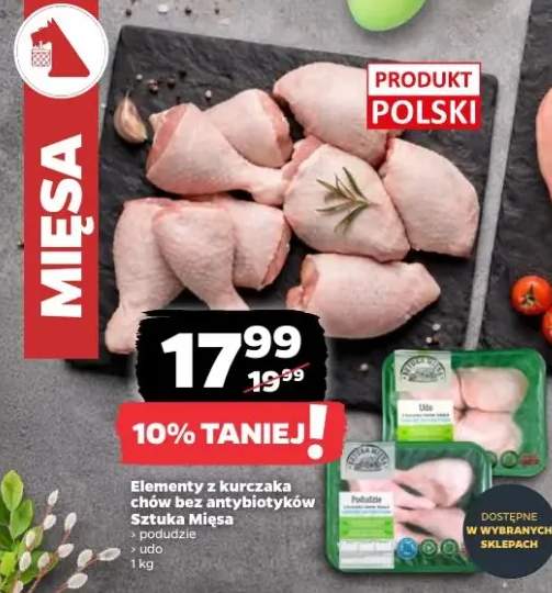 Elementy z kurczaka chów bez antybiotyków Sztuka Mięsa