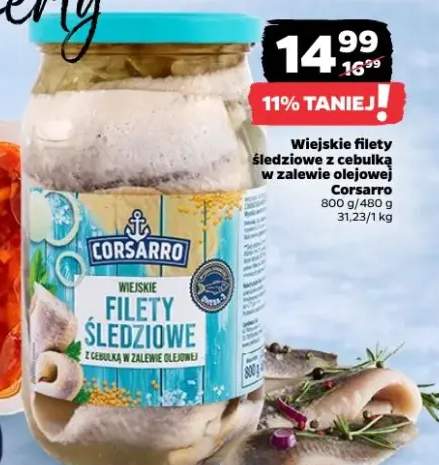 Wiejskie filety śledziowe z cebulką w zalewie olejowej