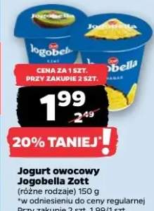 Jogurt owocowy (różne rodzaje)