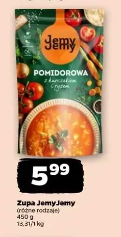 Zupa pomidorowa z cytrynką (różne rodzaje)