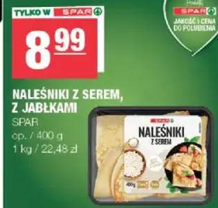 Naleśniki z serem, z jabłkami Spar