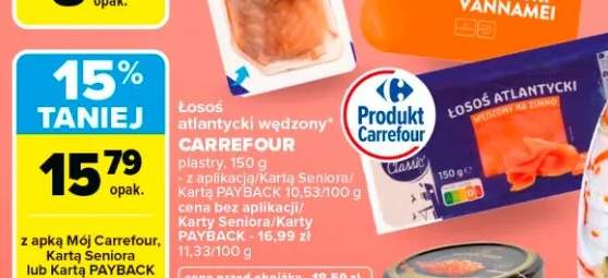 Łosoś atlantycki wędzony plastry