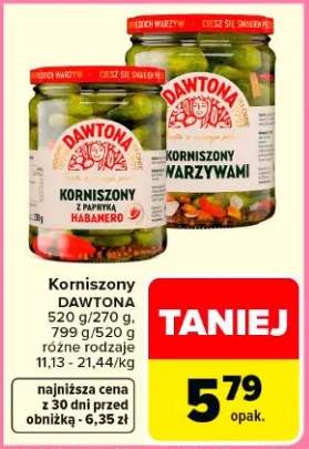 Korniszony z papryką habanero