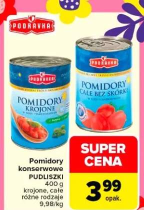 Pomidory konserwowe krojone