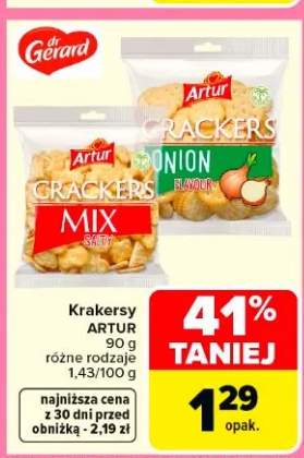 Krakersy różne rodzaje