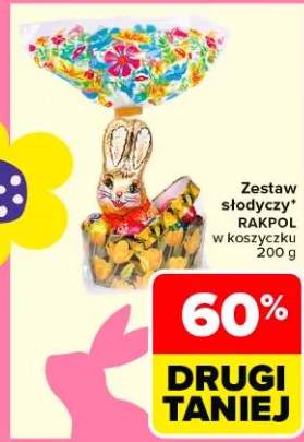Zestaw słodyczy w koszyku