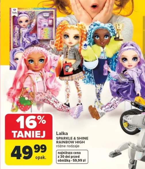 Lalka Sparkle & Shine Rainbow High różne rodzaje
