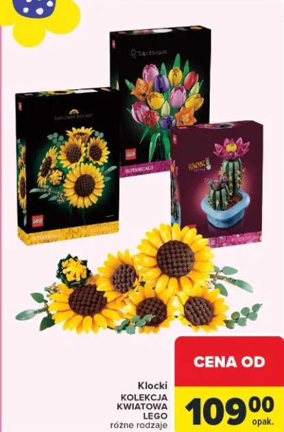 Klocki KOLEKCJA KWIATOWA LEGO różne rodzaje