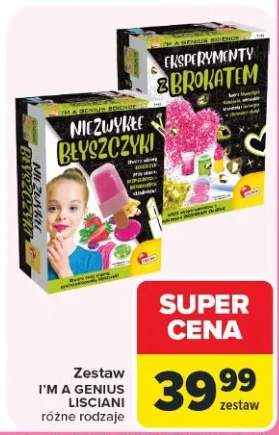Zestaw I'M A GENIUS EKSPERYMENTY LISCIANI różne rodzaje