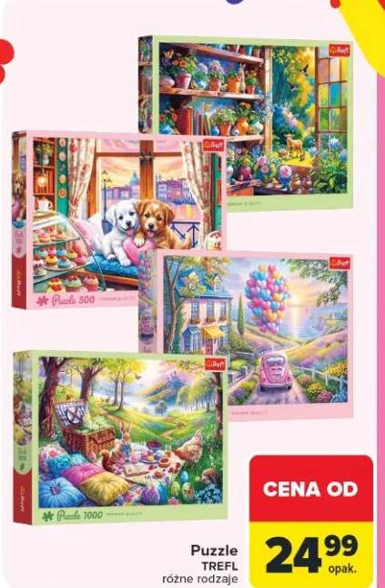 Puzzle Trefl różne rodzaje