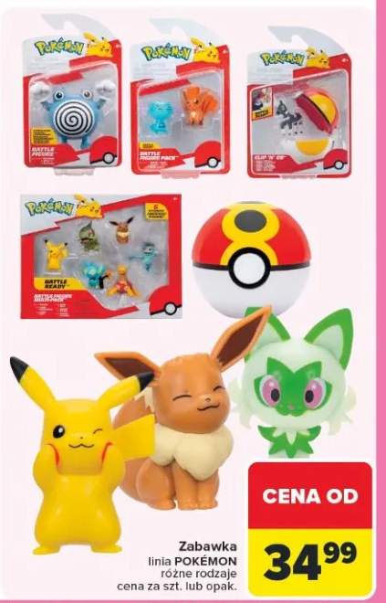 Zabawka linia Pokémon różne rodzaje