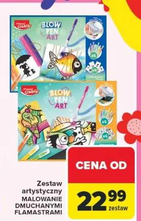 Zestaw artystyczny MALOWANIE DMUCHANYMI FLAMASTRAMI