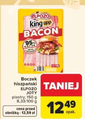 Boczek hiszpański plastry