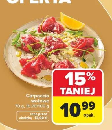 Carpaccio wołowe