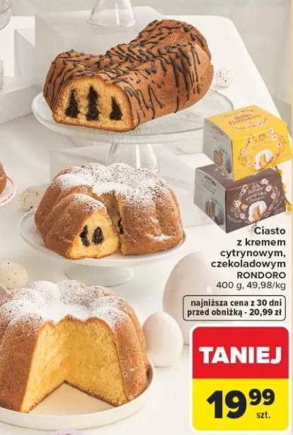 Ciasto z kremem cytrynowym, czekoladowym