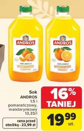 Sok pomarańczowy, mandarynkowy