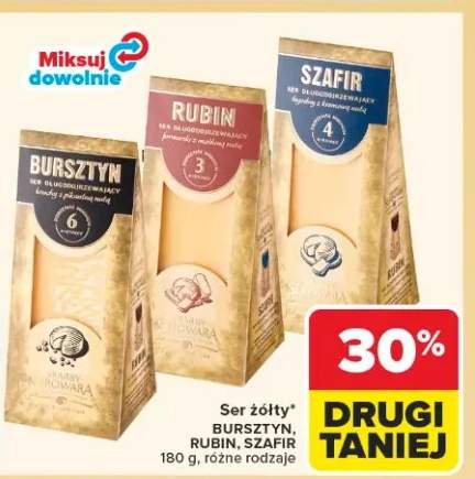 Ser żółty różne rodzaje