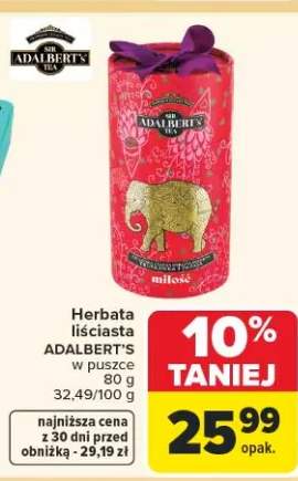 Herbata liściasta w puszce