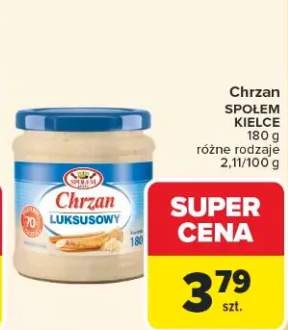 Chrzan Społem Kielce różne rodzaje