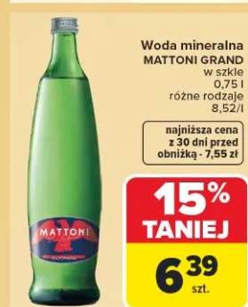 Woda mineralna w szkle