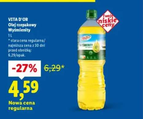 Olej rzepakowy wyśmienity 1 l