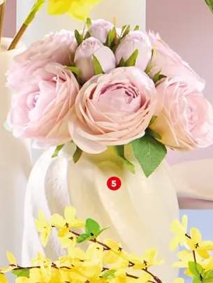 Bukiet sztucznych kwiatów: peonie 28 cm