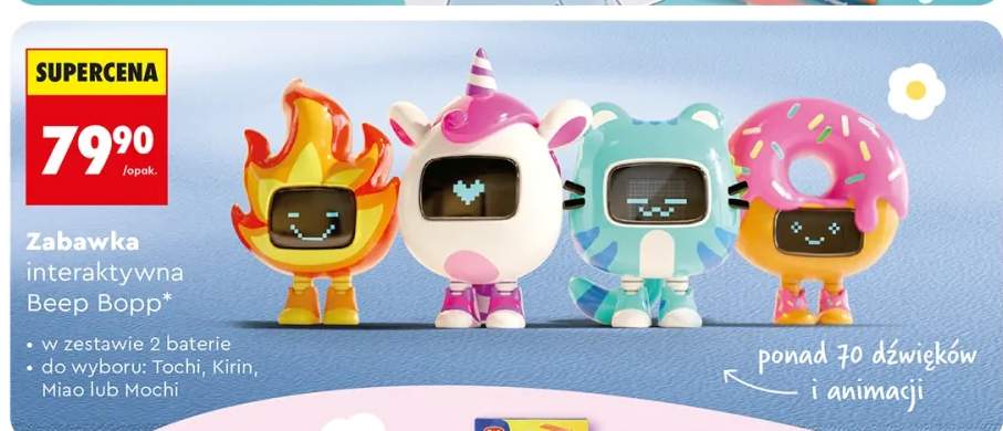 Zabawka interaktywna Beep Bopp do wyboru: Tochi, Kirin, Miao lub Mochi