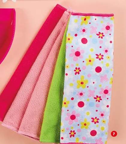 Zestaw 5 ściereczek z mikrofibry