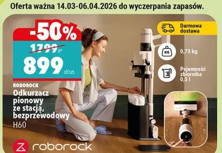 Odkurzacz pionowy ze stacją, bezprzewodowy H60