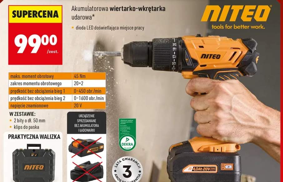 wiertarko-wkrętarka akumulatorowa