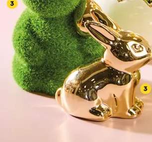 Ceramiczna figurka zająca, kury lub jajko